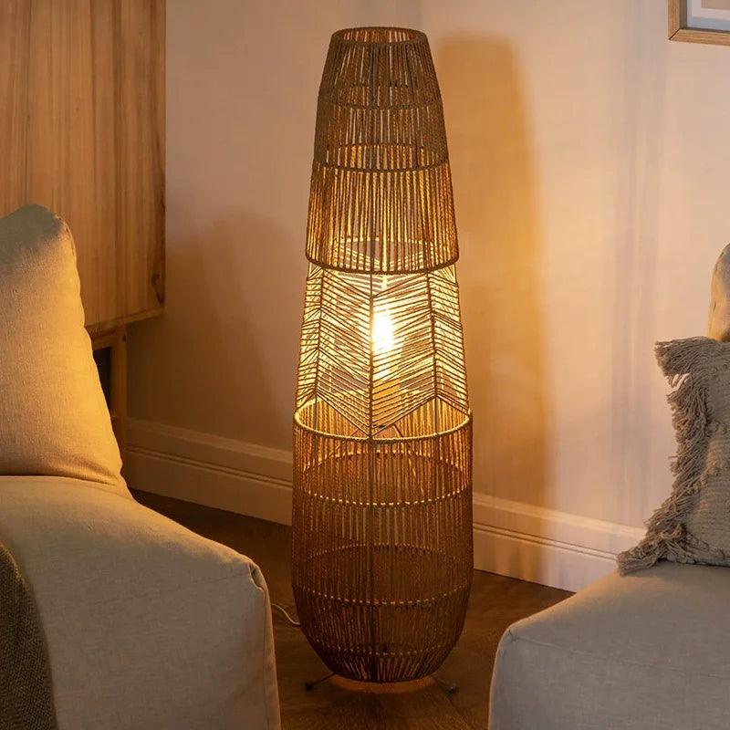 Hearth Woven Lantern Lamp, view 2
