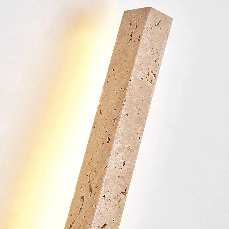 Line Travertine Linear Sconce, view 5