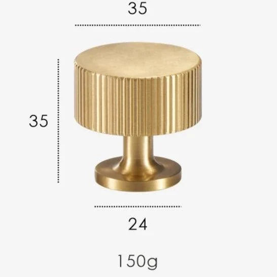 Rib Brass Knob & Pull Collection, view 43