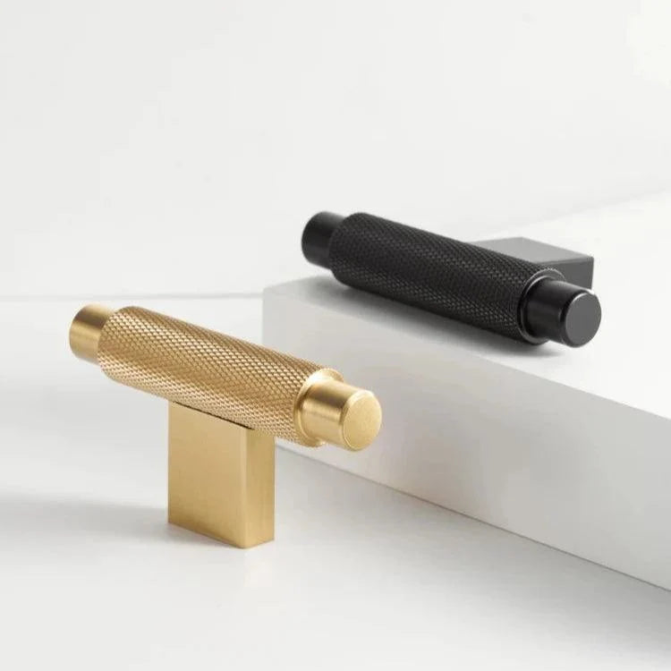 Knurl Brass T-Bar Handle, view 3