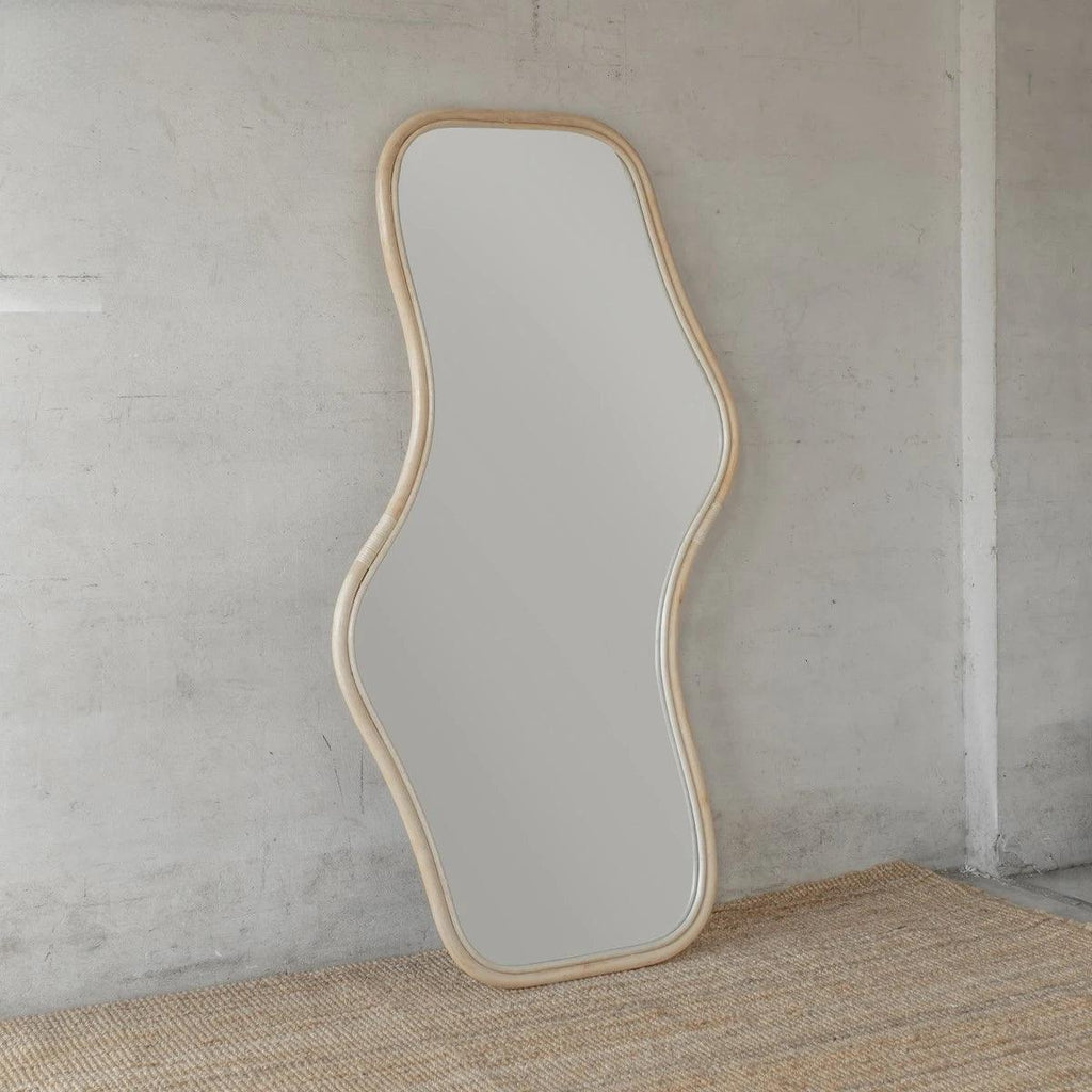 Contour Wood Floor Mirror, view 5
