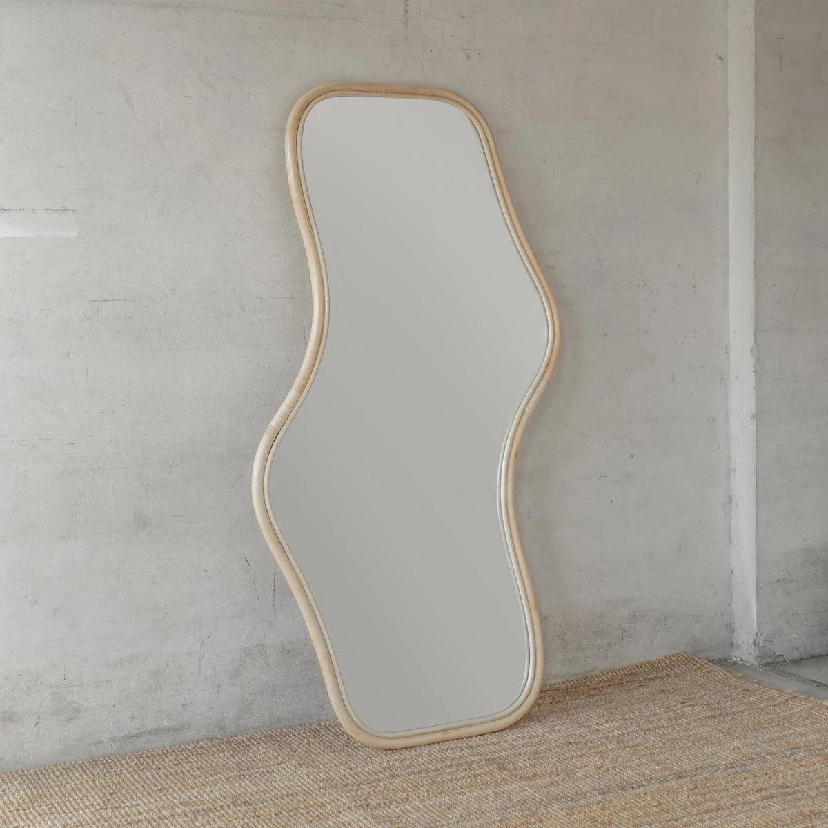 Contour Wood Floor Mirror, view 5