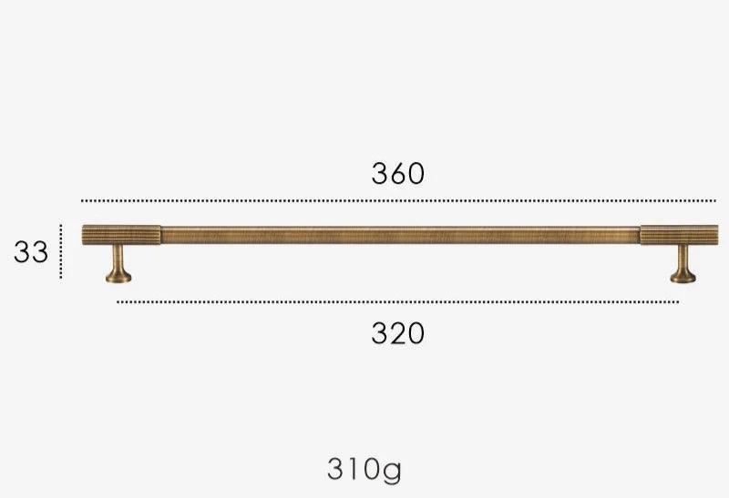 Rib Brass Knob & Pull Collection, view 24