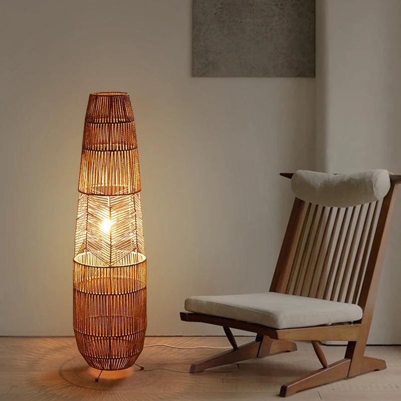Hearth Woven Lantern Lamp, view 4