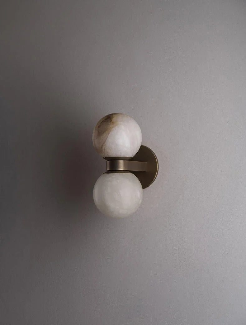 Ember Marble & Copper Sconce by Meretide
