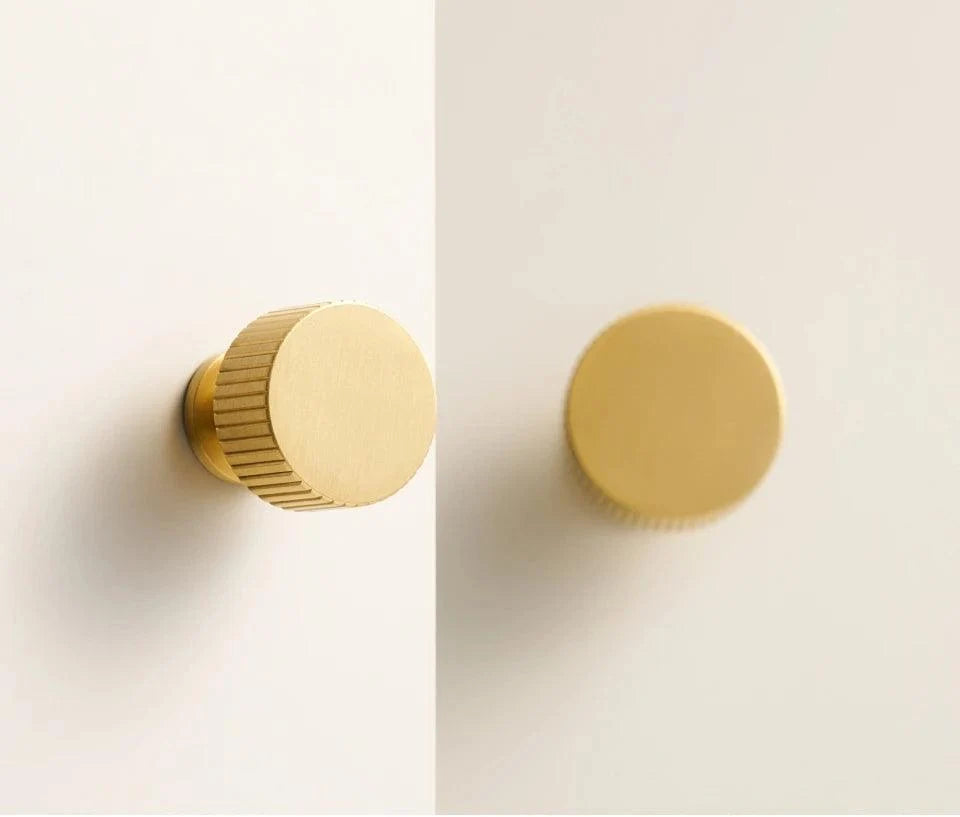 Rib Brass Knob & Pull Collection, view 17