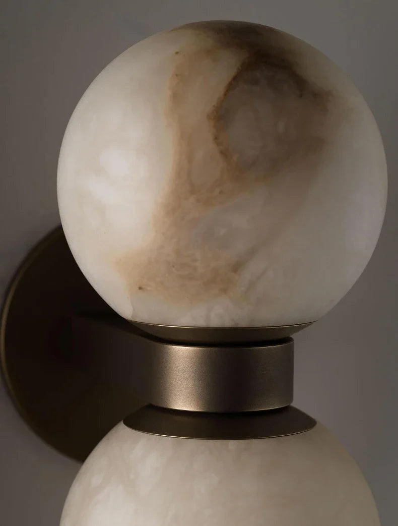 Ember Marble & Copper Sconce by Meretide