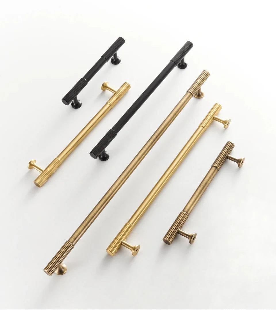 Rib Brass Knob & Pull Collection, view 3