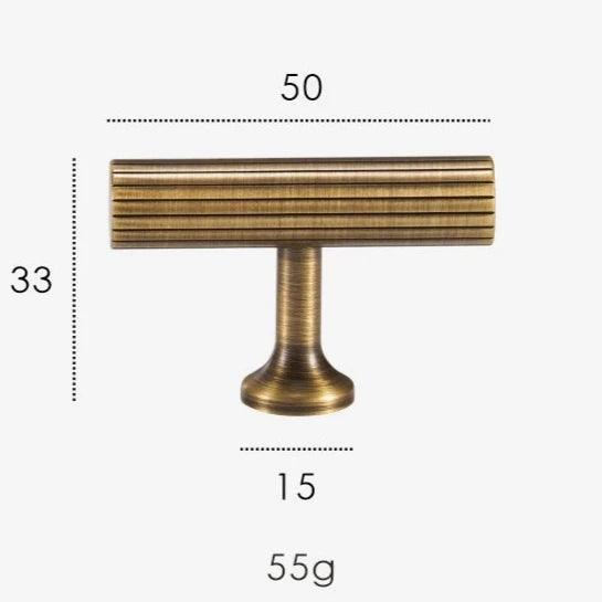 Rib Brass Knob & Pull Collection, view 37
