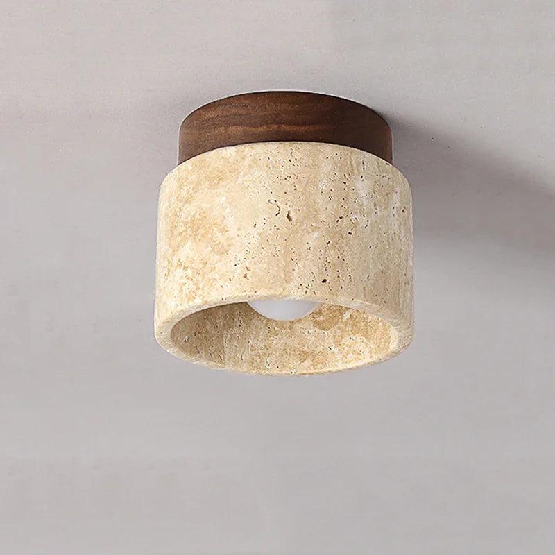 Dune Travertine Ceiling Light by Meretide