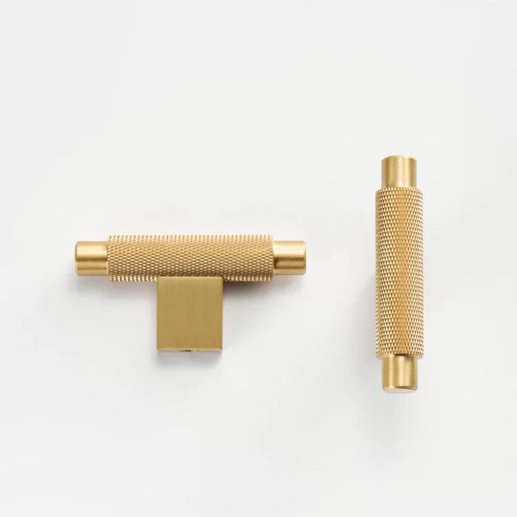 Knurl Brass T-Bar Handle, view 4