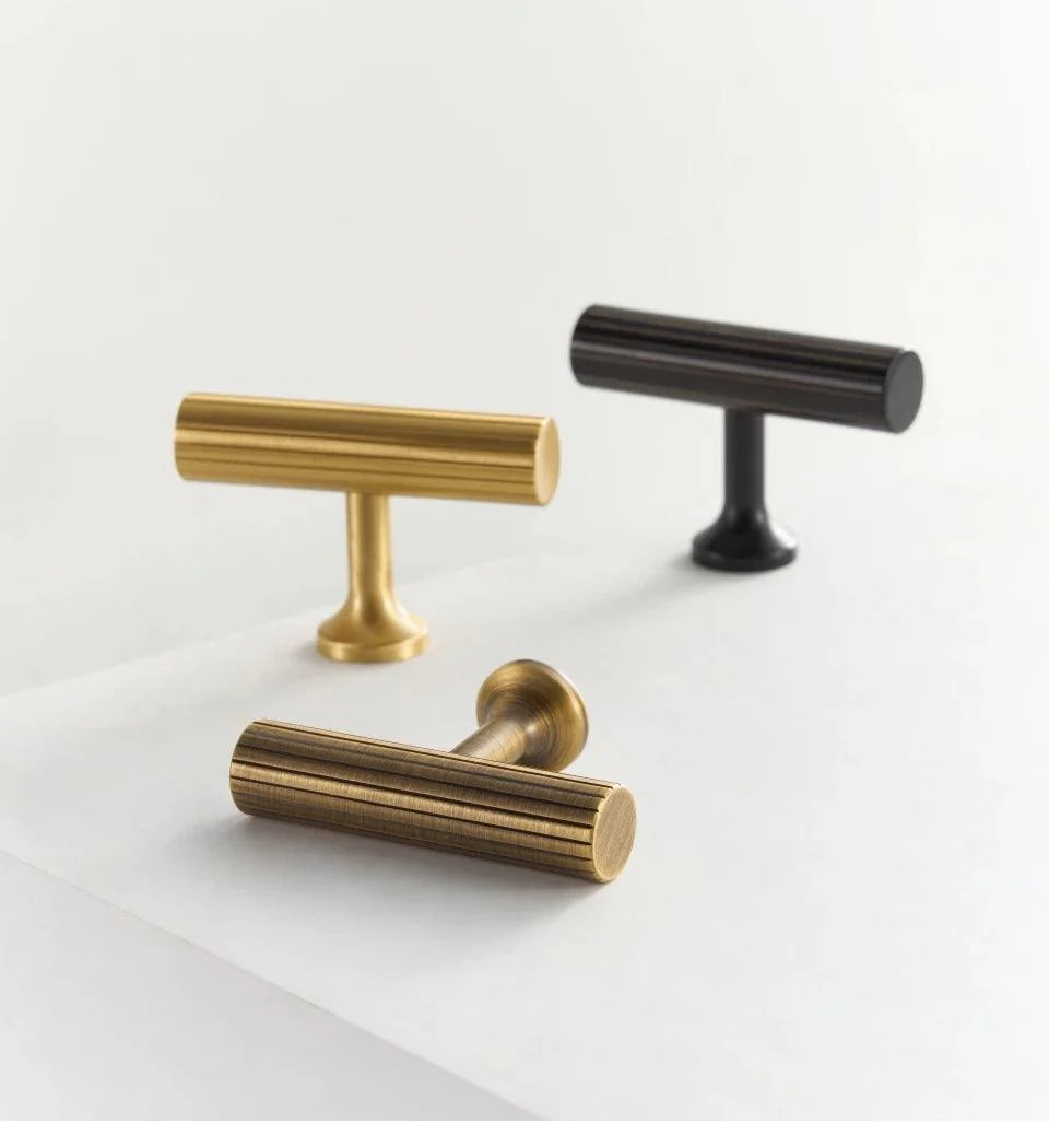 Rib Brass Knob & Pull Collection, view 8