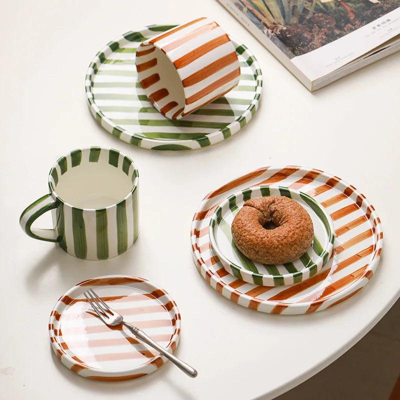 Sol Striped Breakfast Set, view 6