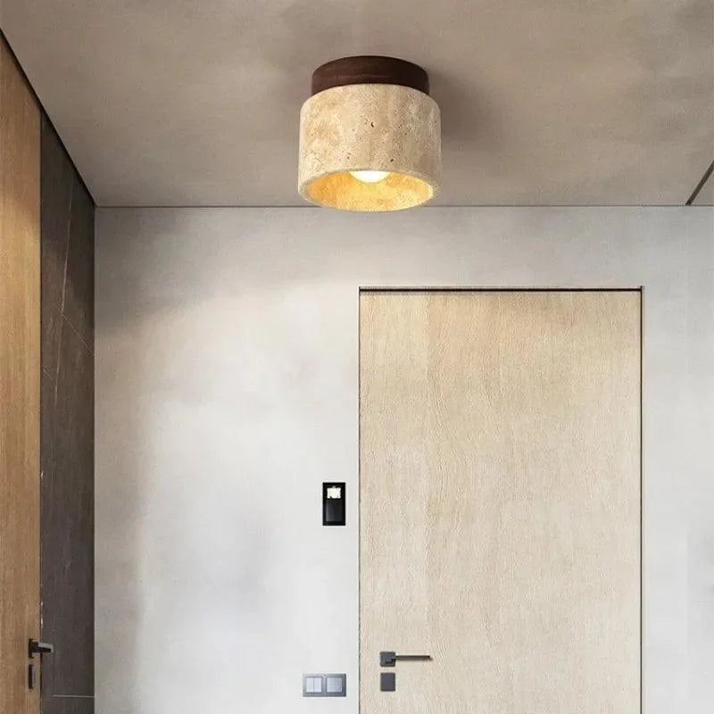 Dune Travertine Ceiling Light by Meretide
