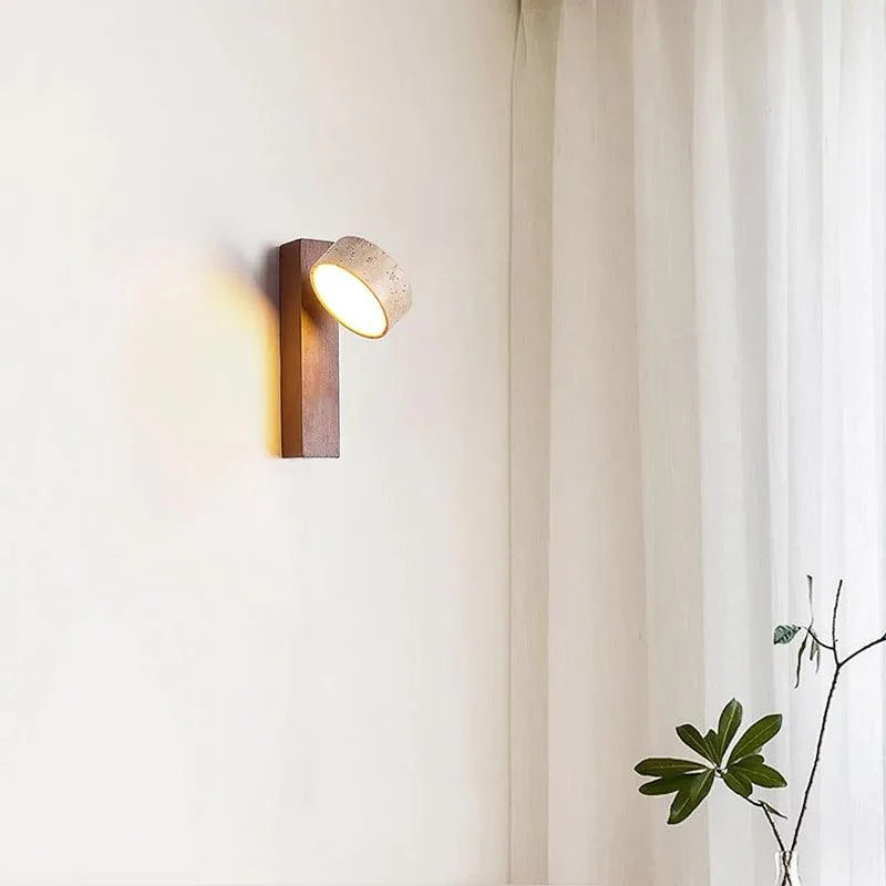 Ledge Marble & Wood Sconce, view 4