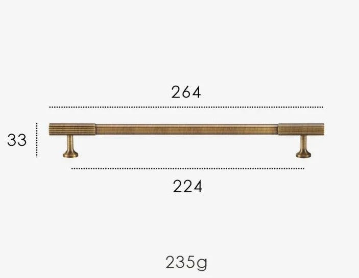 Rib Brass Knob & Pull Collection, view 25
