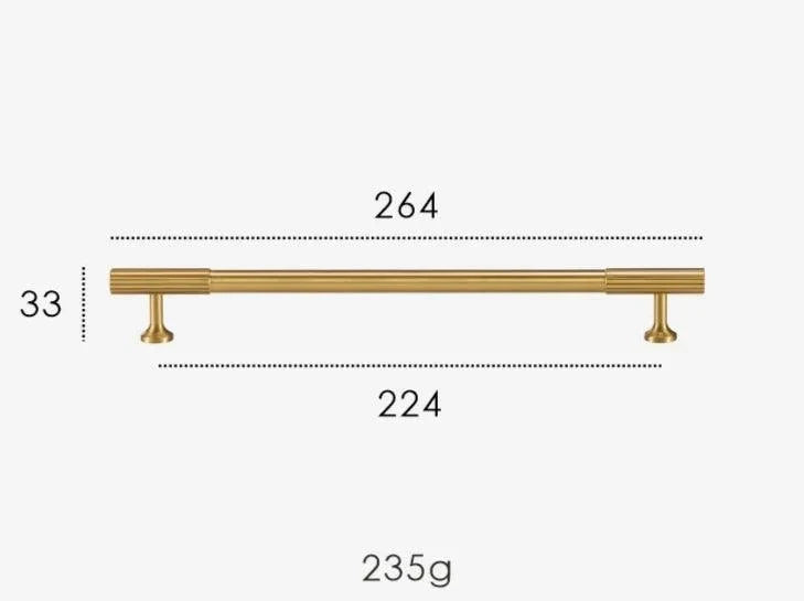 Rib Brass Knob & Pull Collection, view 31