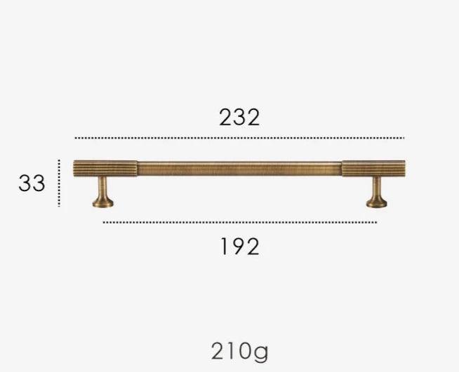 Rib Brass Knob & Pull Collection, view 26