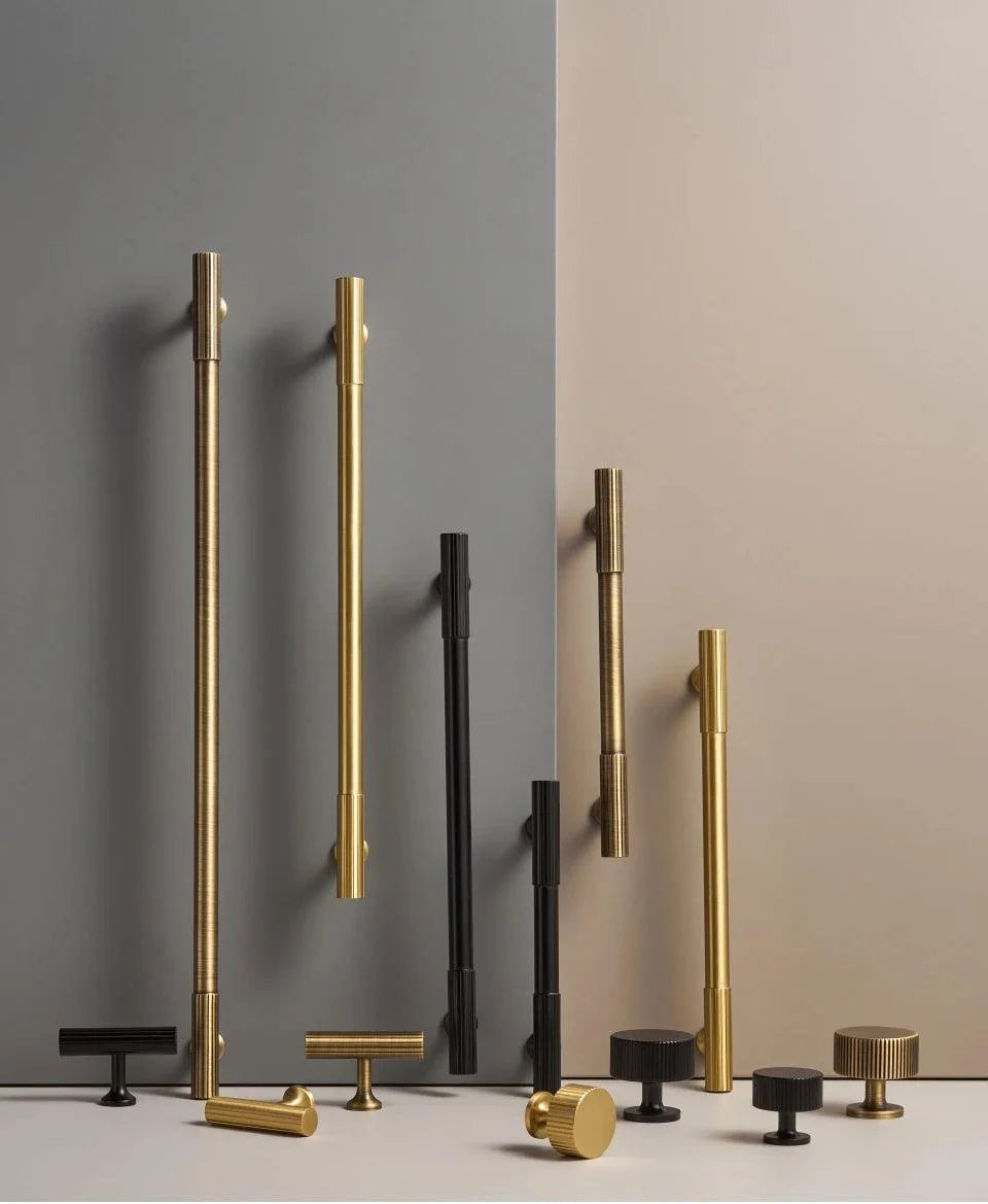 Rib Brass Knob & Pull Collection