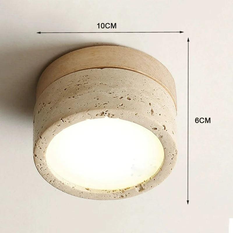 Grotto Stone Ceiling Light by Meretide