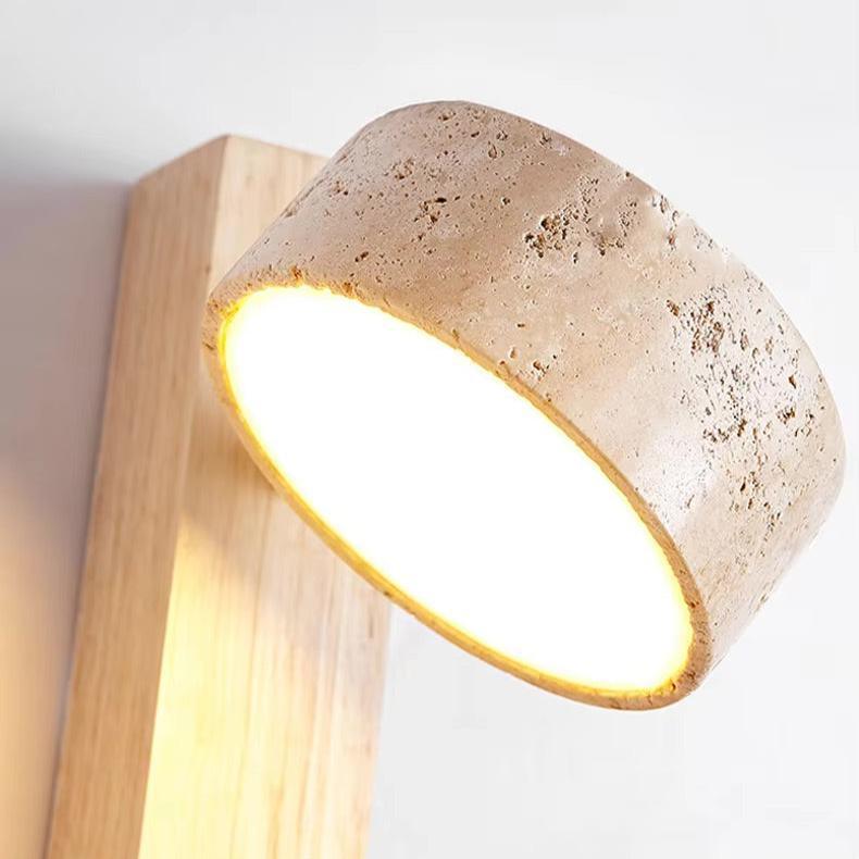 Ledge Marble & Wood Sconce, view 5