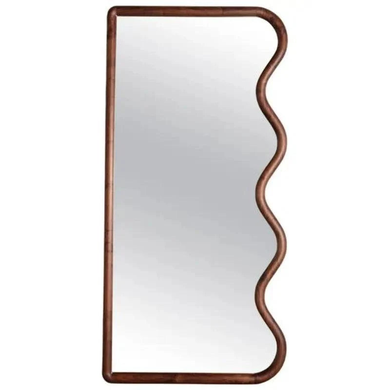 Meander Wood Floor Mirror, view 4