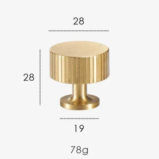 Rib Brass Knob & Pull Collection, view 44