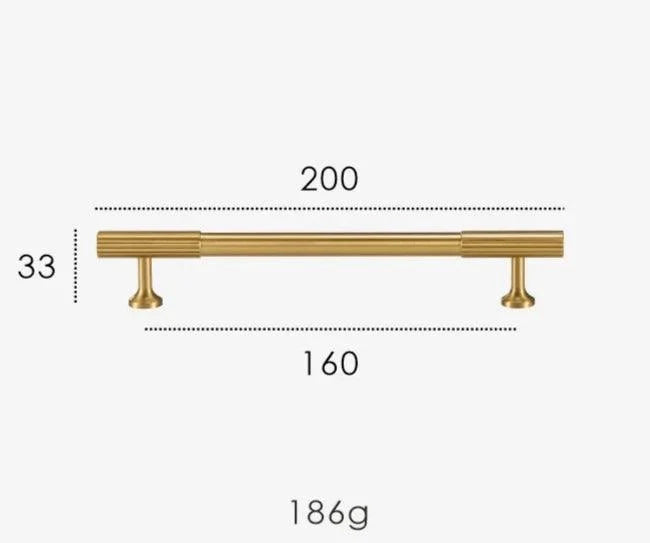 Rib Brass Knob & Pull Collection, view 33