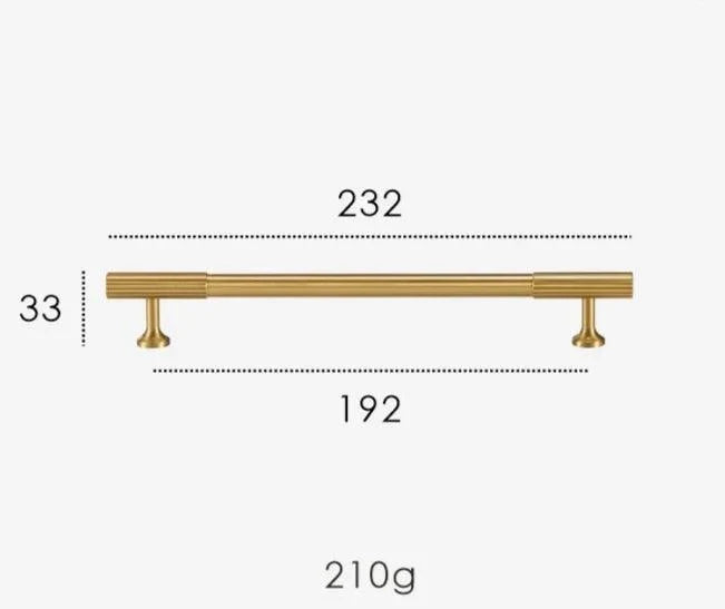 Rib Brass Knob & Pull Collection, view 32