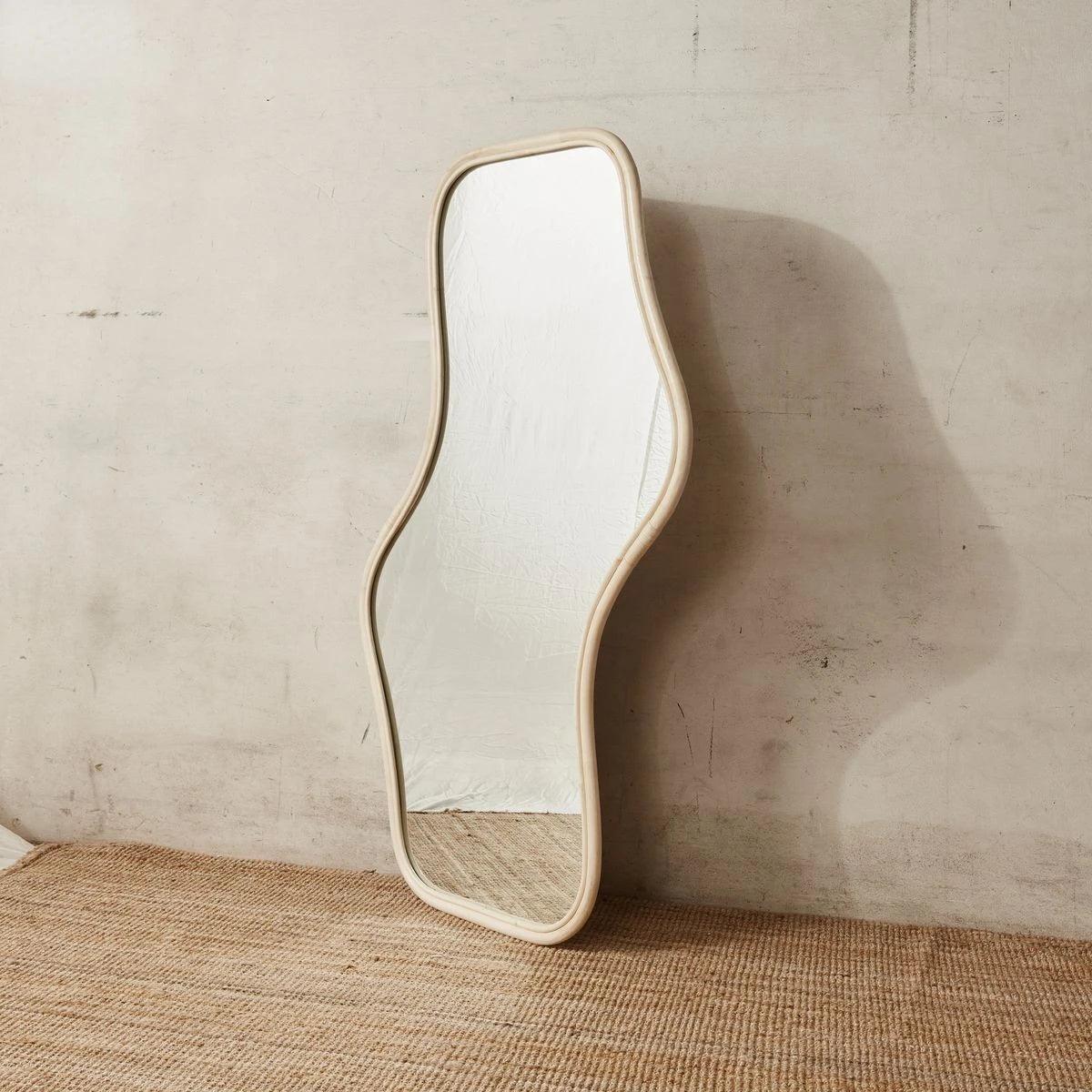 Contour Wood Floor Mirror