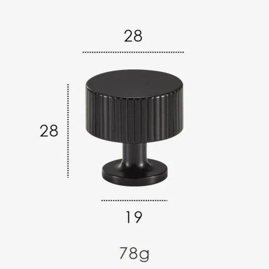 Groove Brass Cabinet Knob, view 7