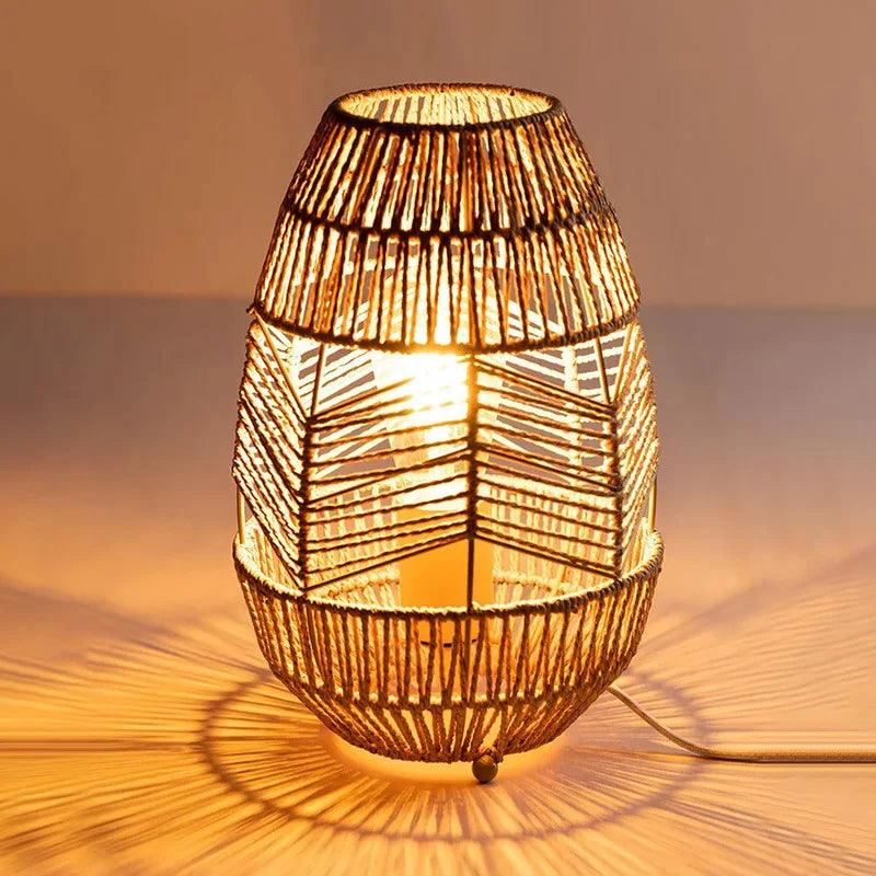 Hearth Woven Lantern Lamp, view 6