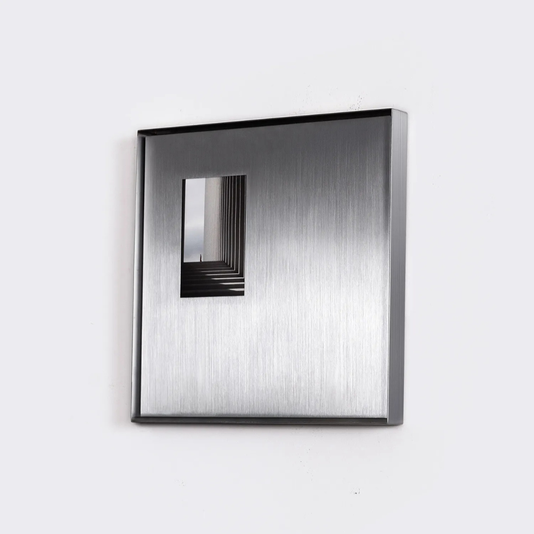 Aperture Steel Photo Frame, view 2