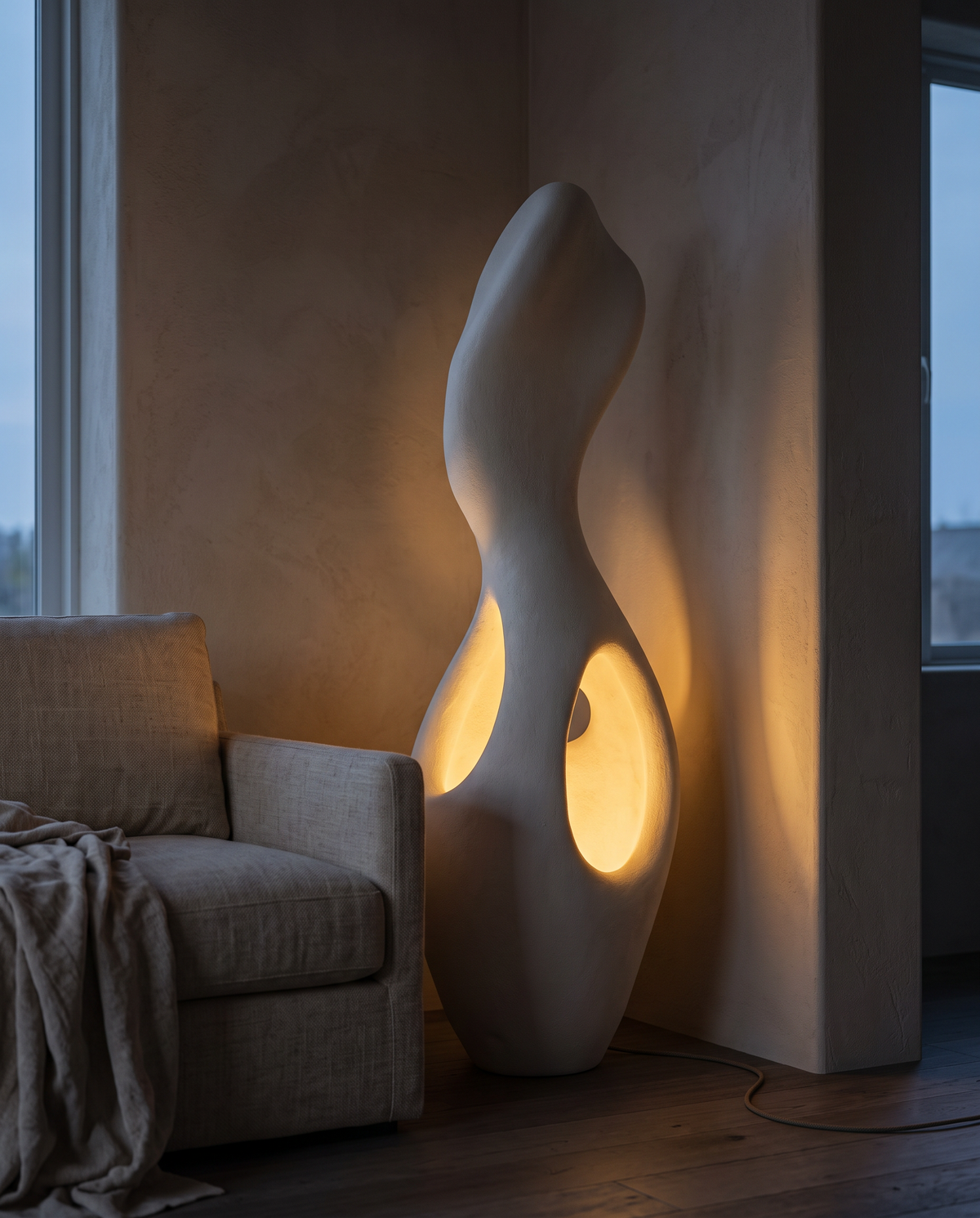Coral Sculptural Floor Lamp, view 3