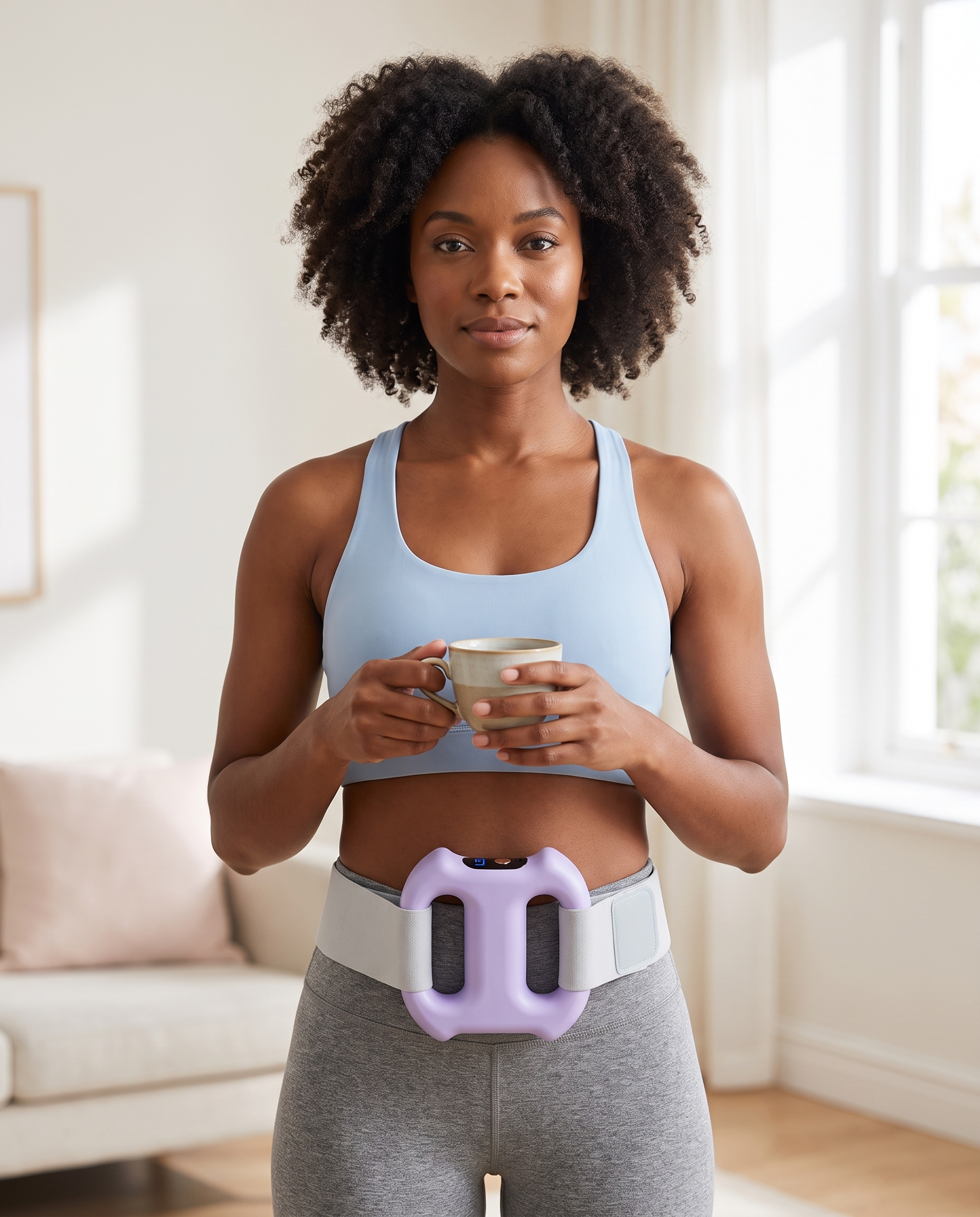 Unwind ring worn hands-free around the waist