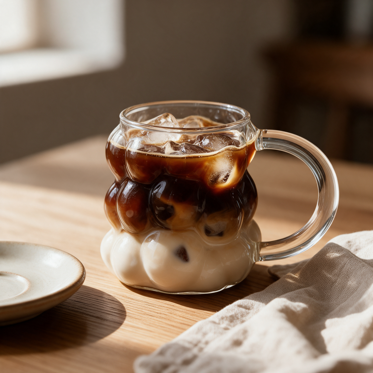 Fizz Bubble Glass Mug, view 6