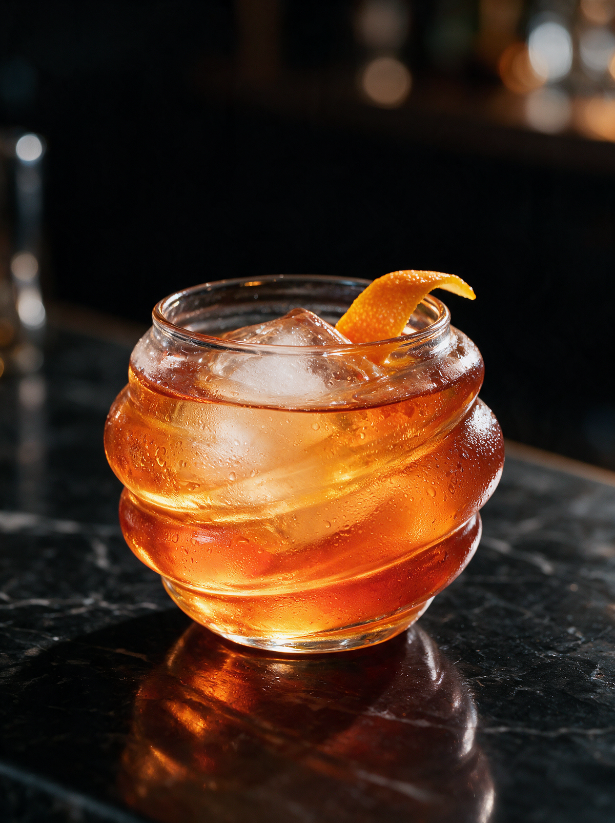 Eddy Ribbed Glass Cup, view 7