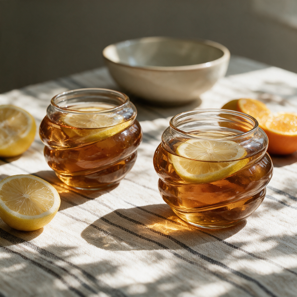 Eddy Ribbed Glass Cup, view 5
