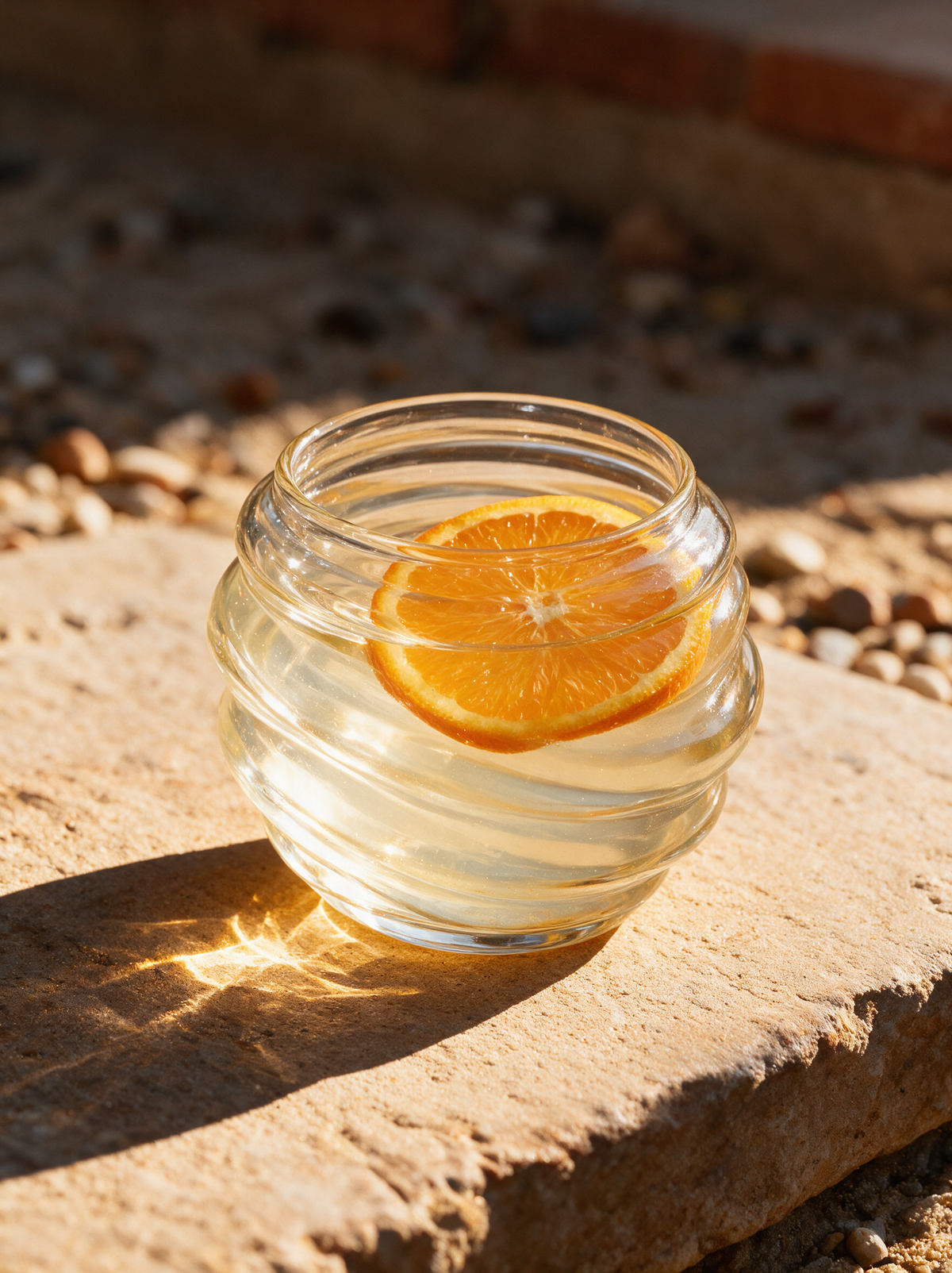 Eddy Ribbed Glass Cup, view 4