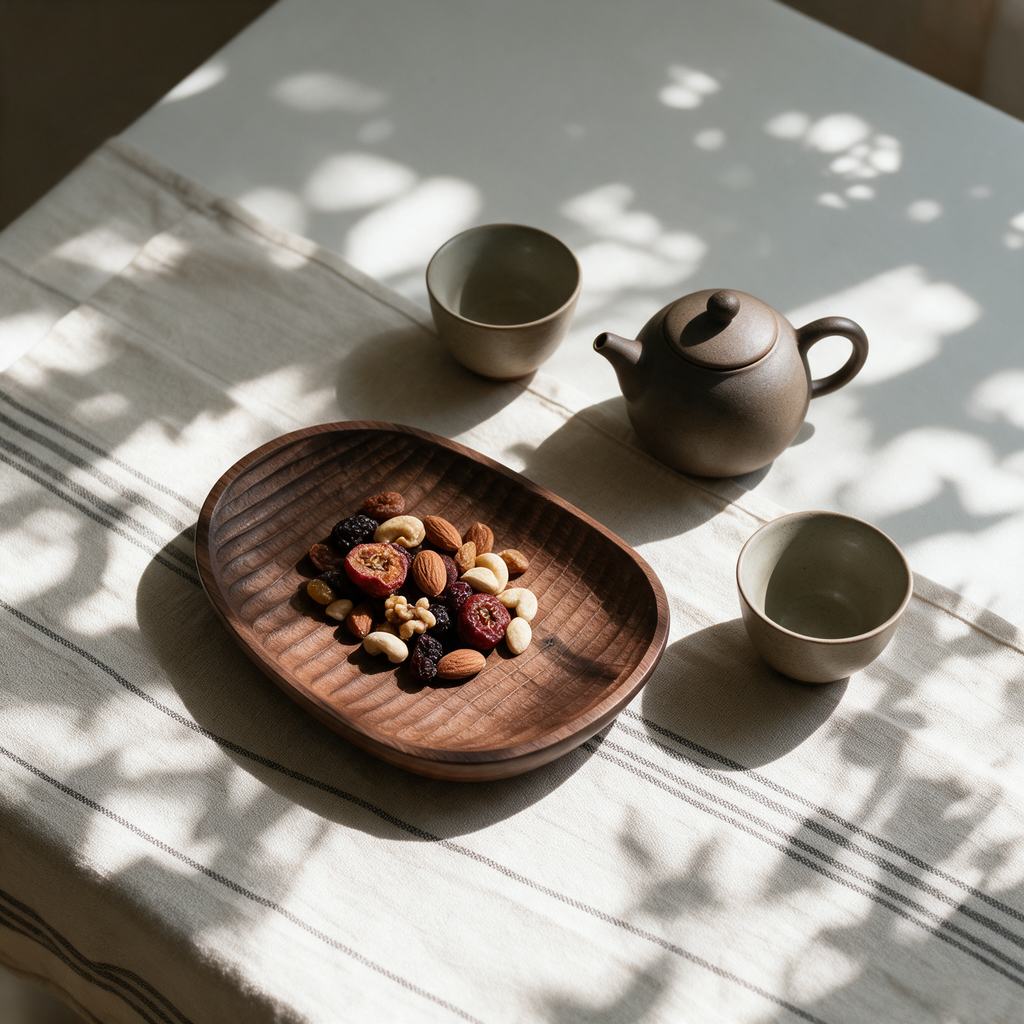 Shell Carved Wood Dish, view 4
