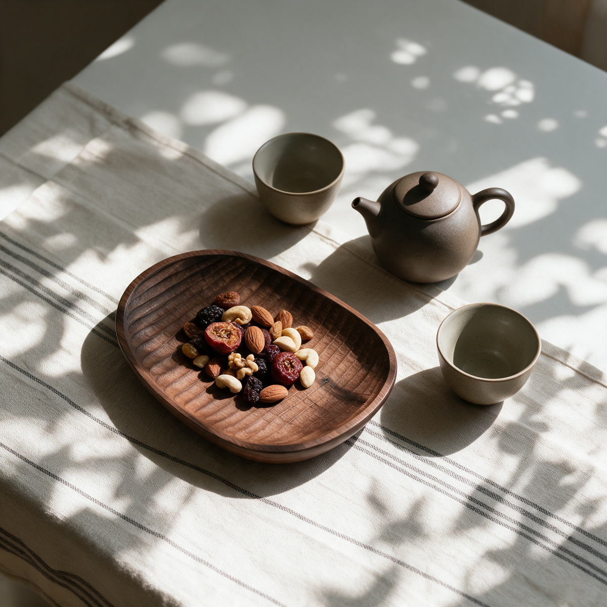Shell Carved Wood Dish, view 4