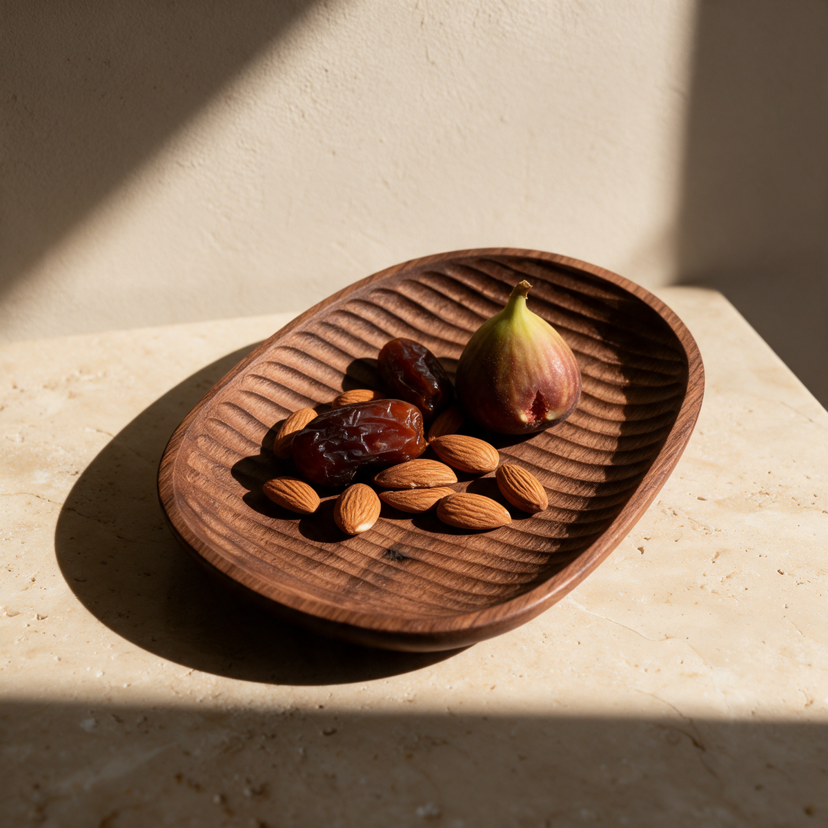 Shell Carved Wood Dish, view 3