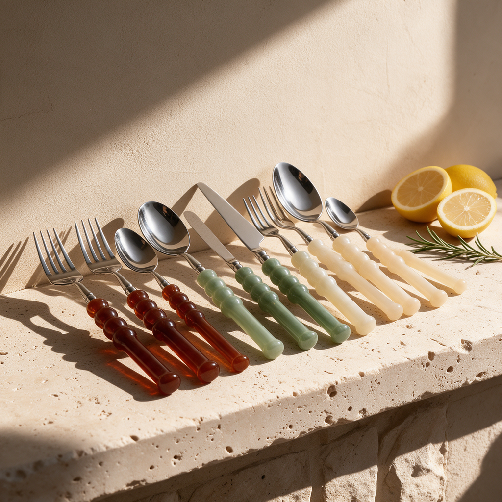 Lucca Resin Cutlery Set, view 4