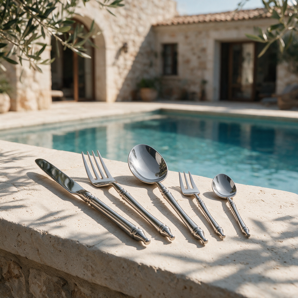 Baluster Steel Cutlery Set, view 5