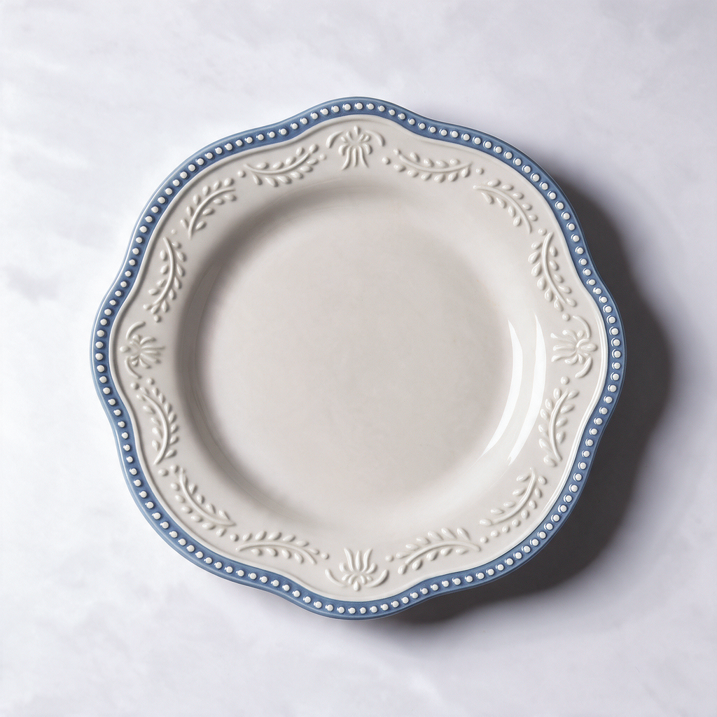 Lace Beaded Dessert Plate, view 5
