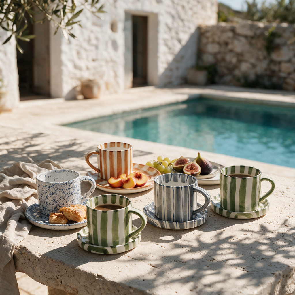 Sol Striped Breakfast Set