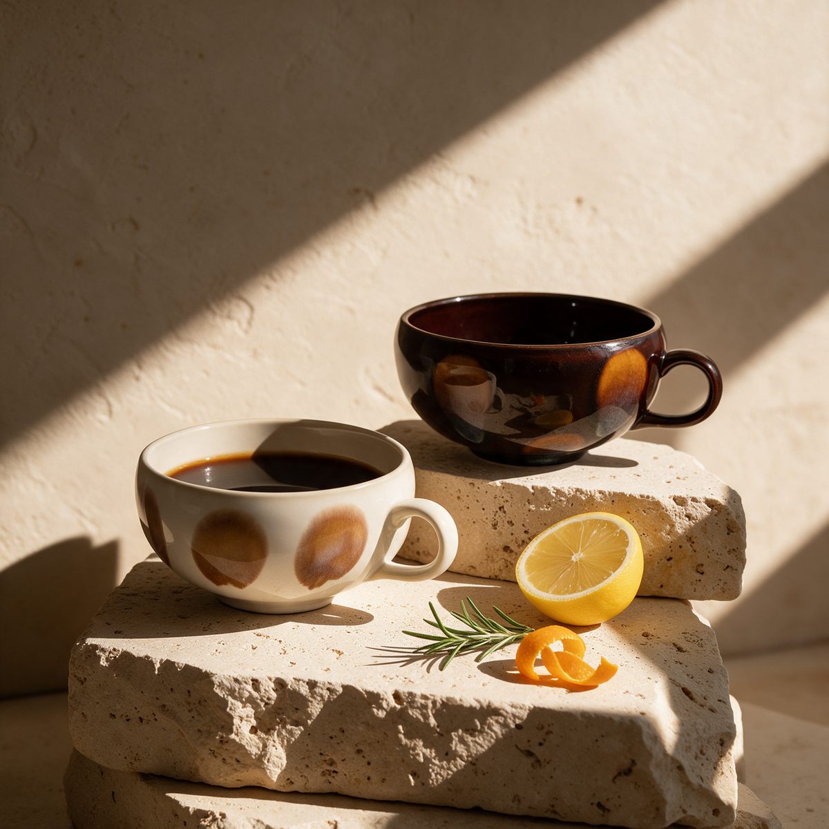Petal Ceramic Cappuccino Cup, view 2