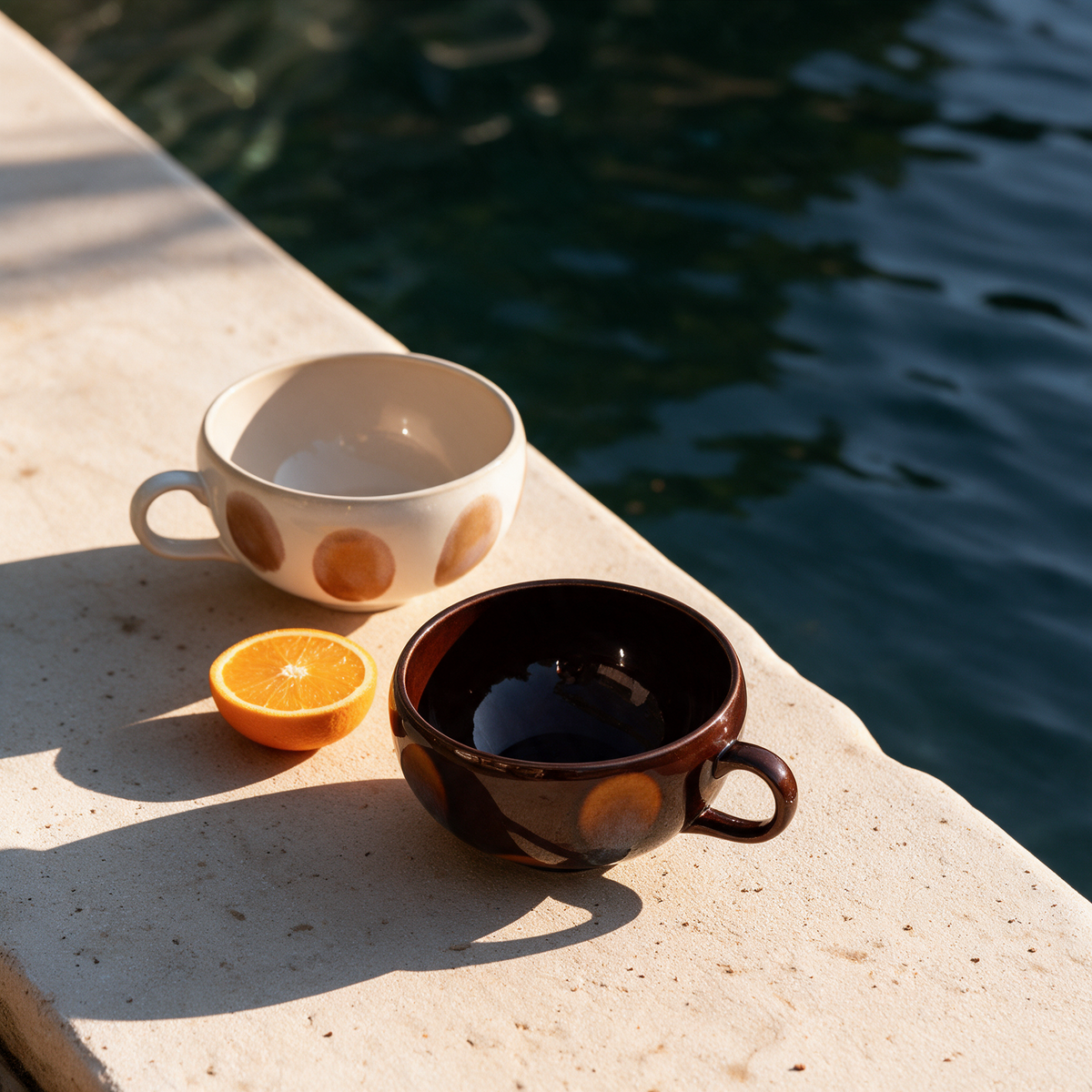 Petal Ceramic Cappuccino Cup, view 3