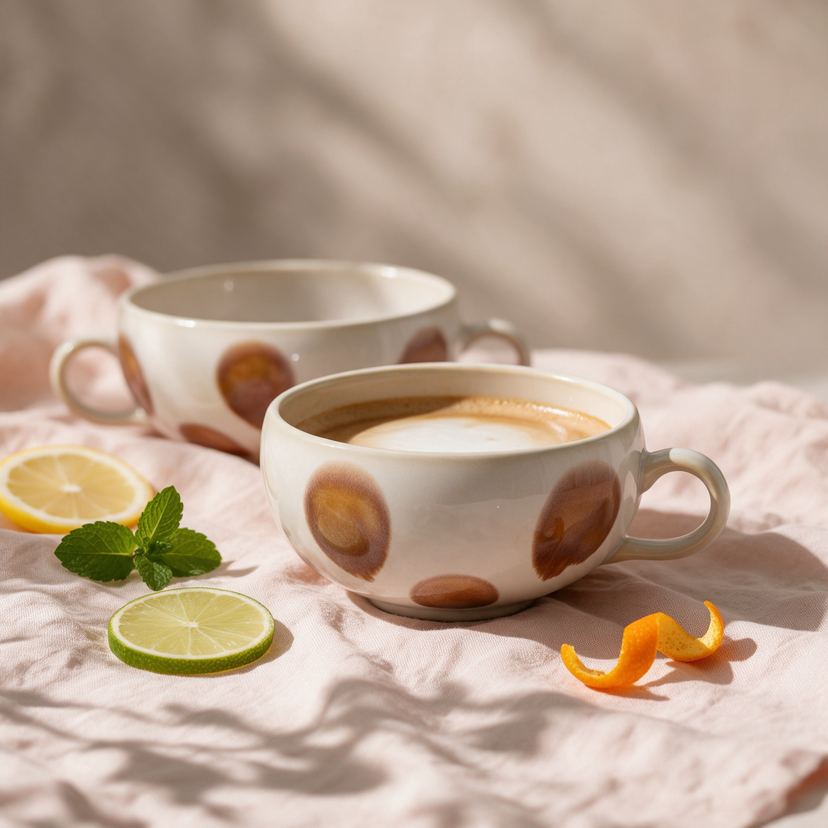 Petal Ceramic Cappuccino Cup