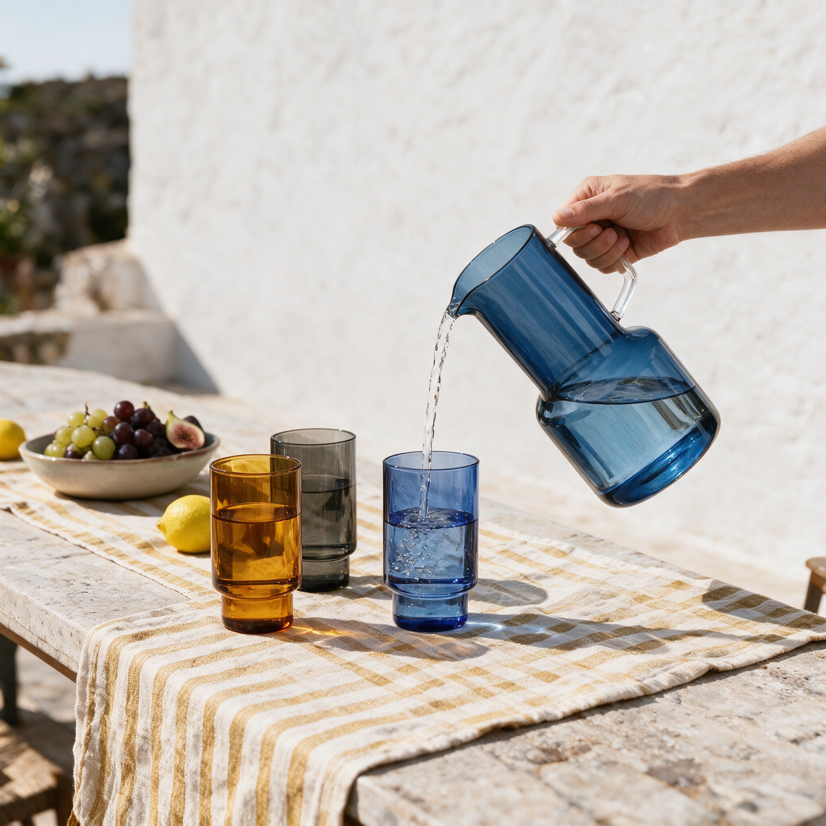 Fjord Tinted Carafe & Glass